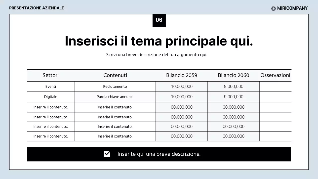 Rapporti di lavoro puliti in azzurro e nero