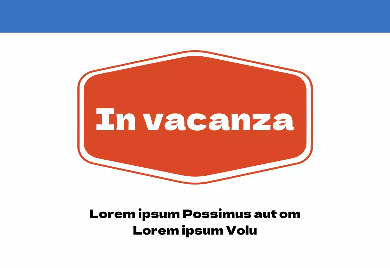 Calendario nostalgico di concezione retrò in rosso e blu
