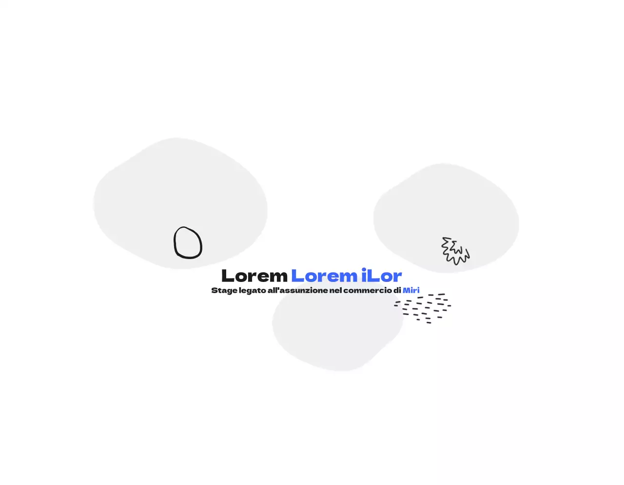 Un kit di benvenuto per commemorare il vostro stage legato alla carriera con un'illustrazione umana blu e nera.