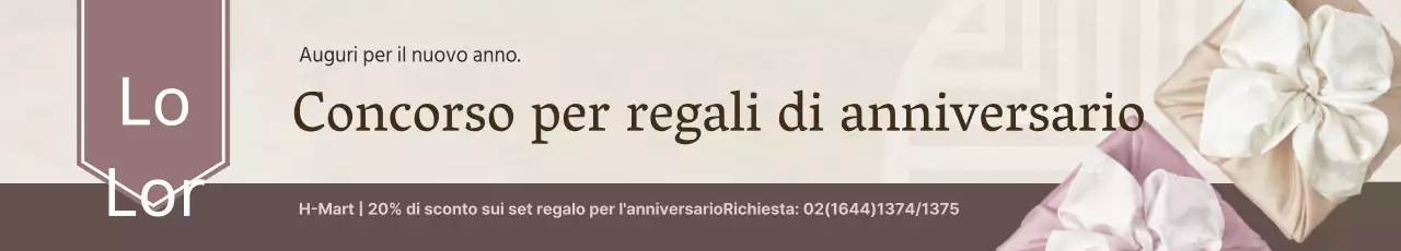 Concorso di regali per il Capodanno lunare