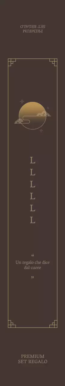 Set regalo Chuseok marrone illustrato e di lusso