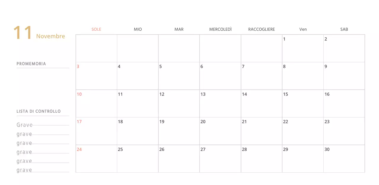 Simpatico calendario da tavolo illustrato verde a tema famiglia