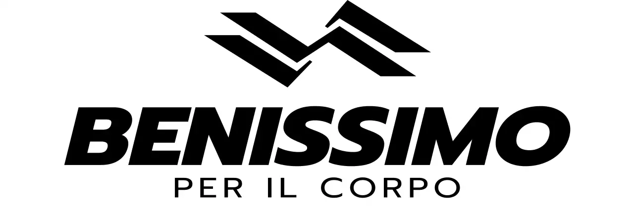 Design pulito con il logo di un'azienda di articoli sportivi, nero ed elegante.