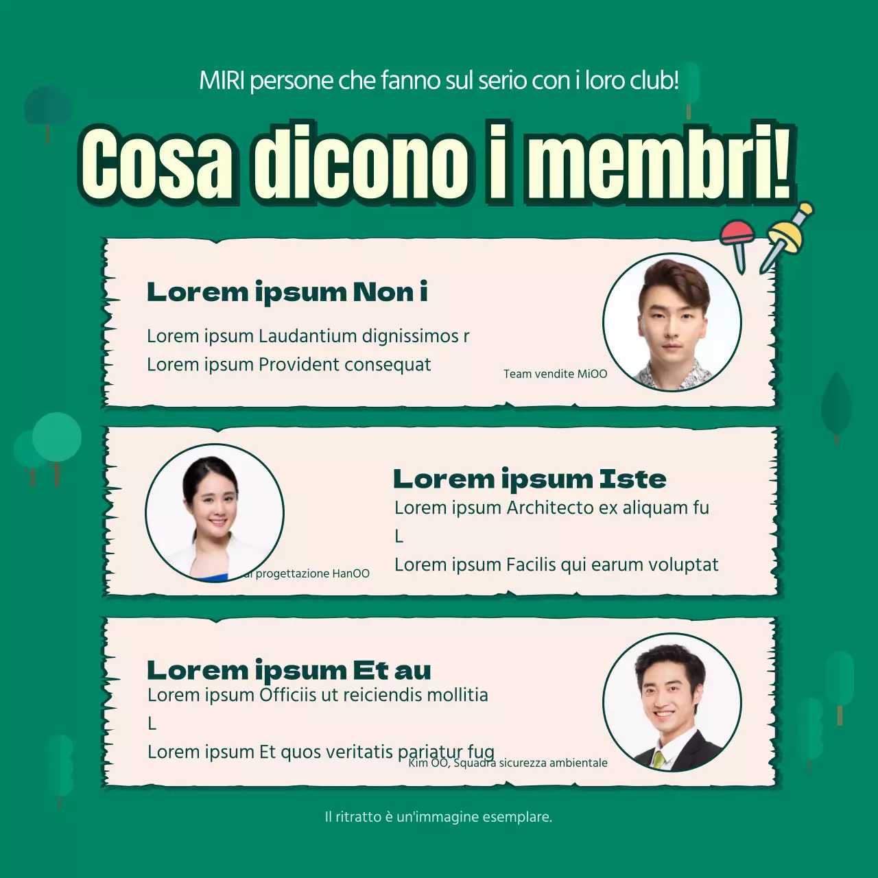 Mazza da golf aziendale con sfondo verde CardNews