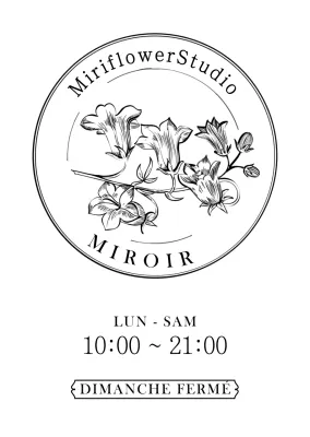 Heures d'ouverture du studio de fleurs de Line Illustration