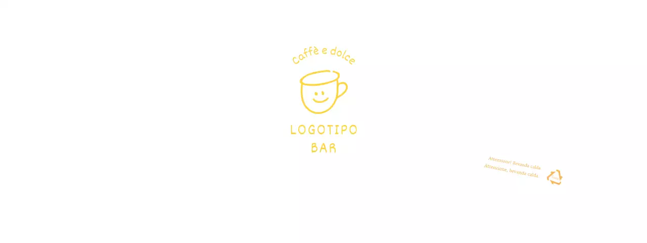 Illustrazione bianca gialla disegnata a mano