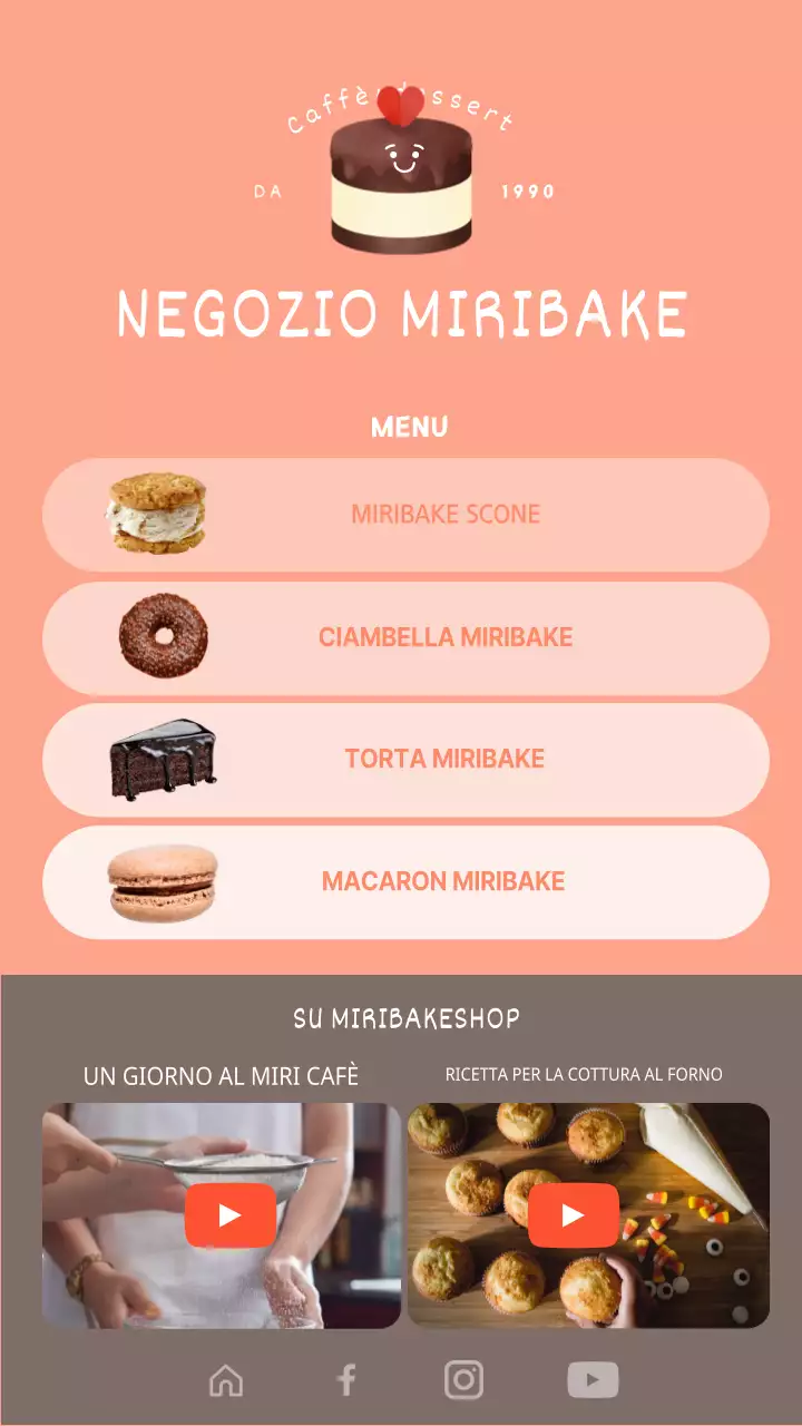 Dessert rosa carinoIllustrazionePanificio di Button Design