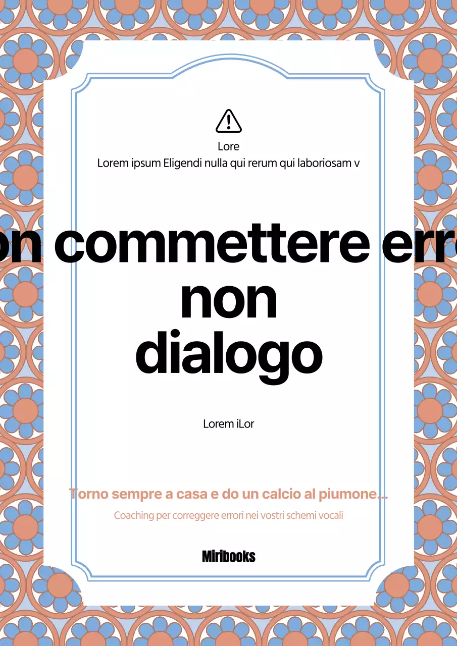 Cielo arancione Modelli colorati Libro concettuale di auto-aiuto