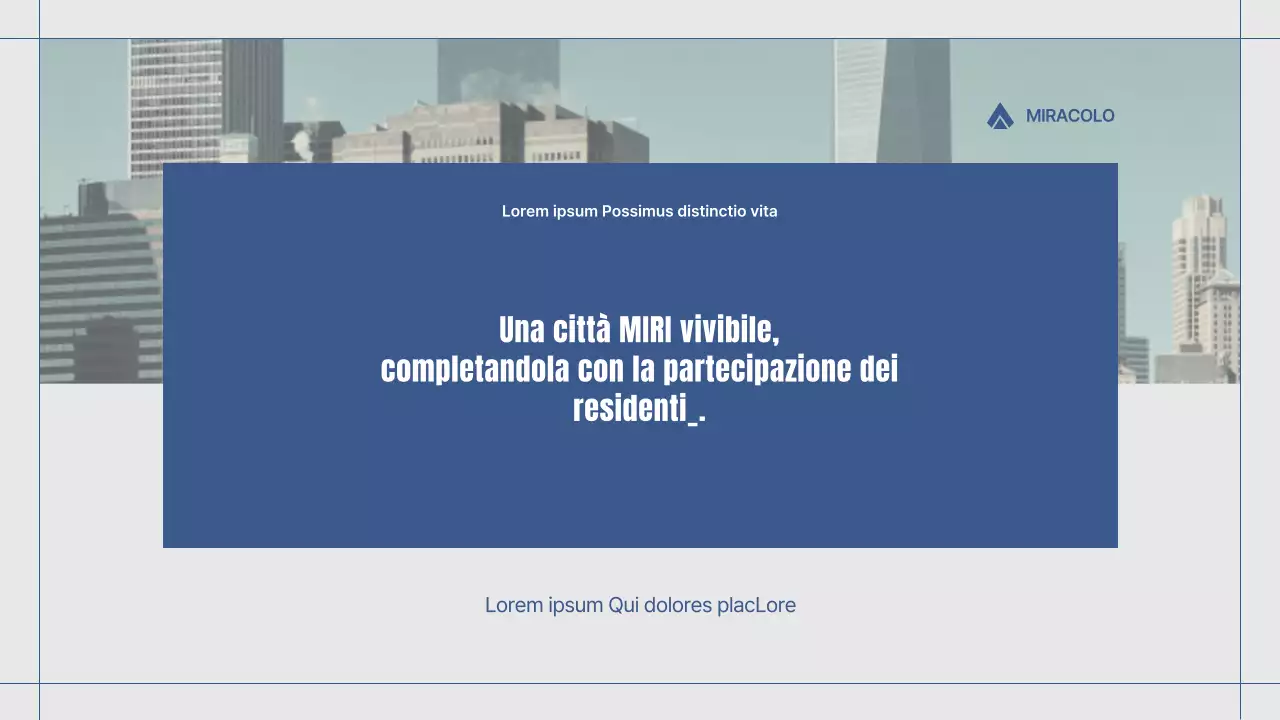 Presentazione di base del discorso blu e grigio