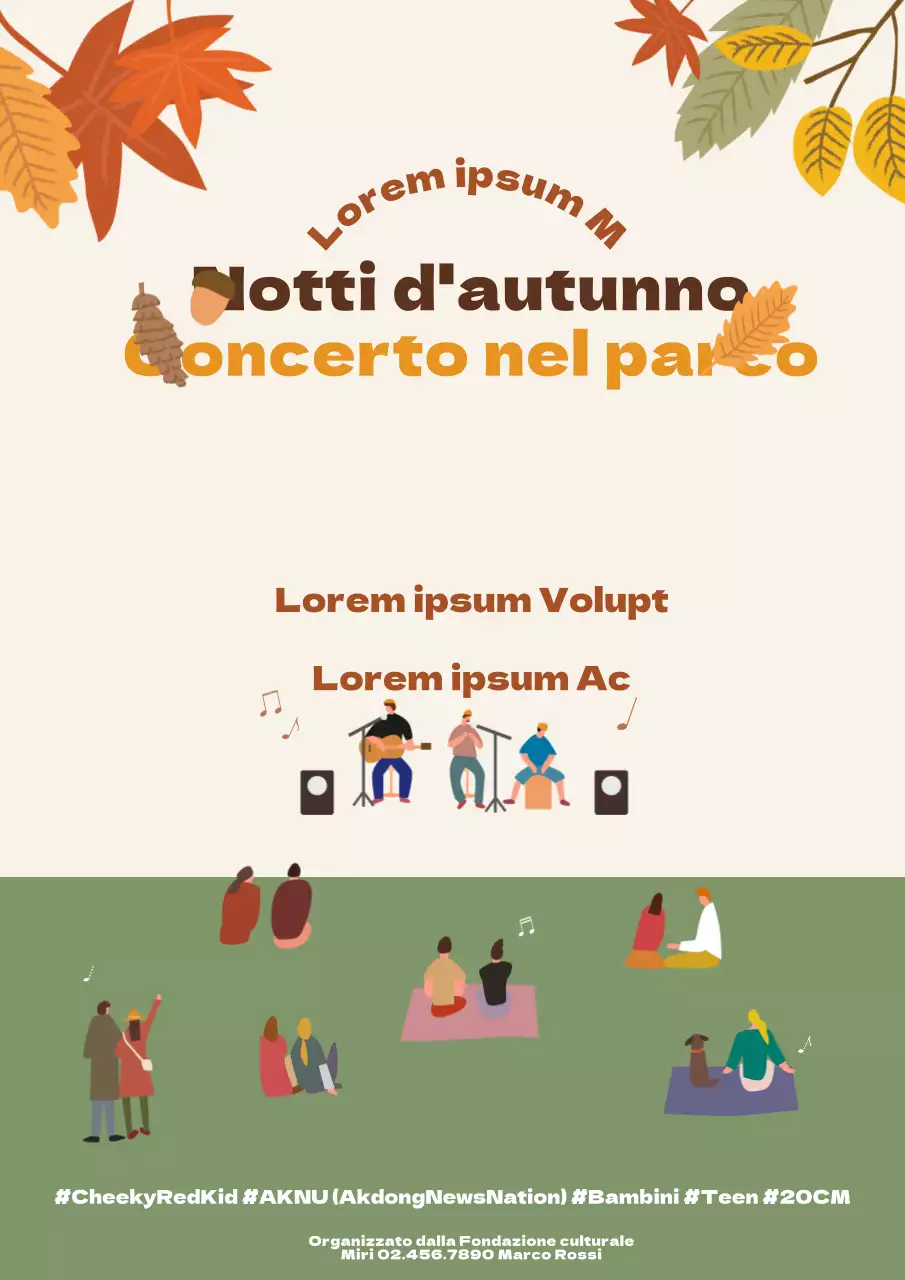 Concerto al parco d'autunno_Seroposter
