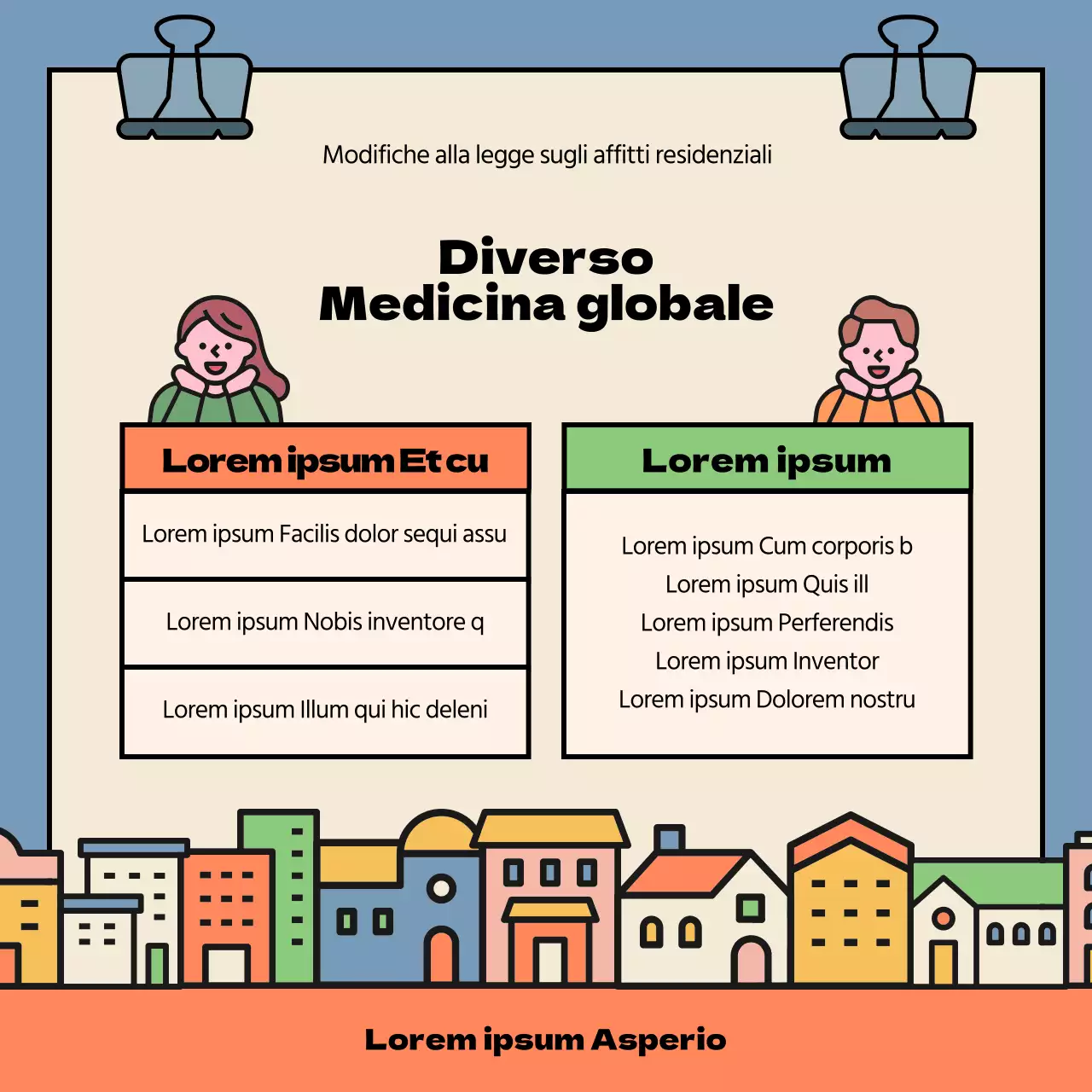 Modifica dell'accordo di noleggio Cute Red and Blue