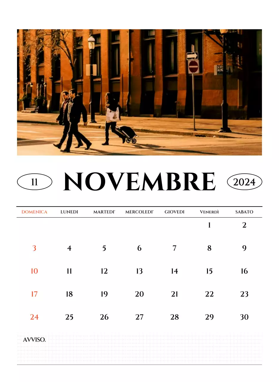 Calendario da parete in stile semplice con concetto di fotografia di viaggio emozionale in bianco e nero