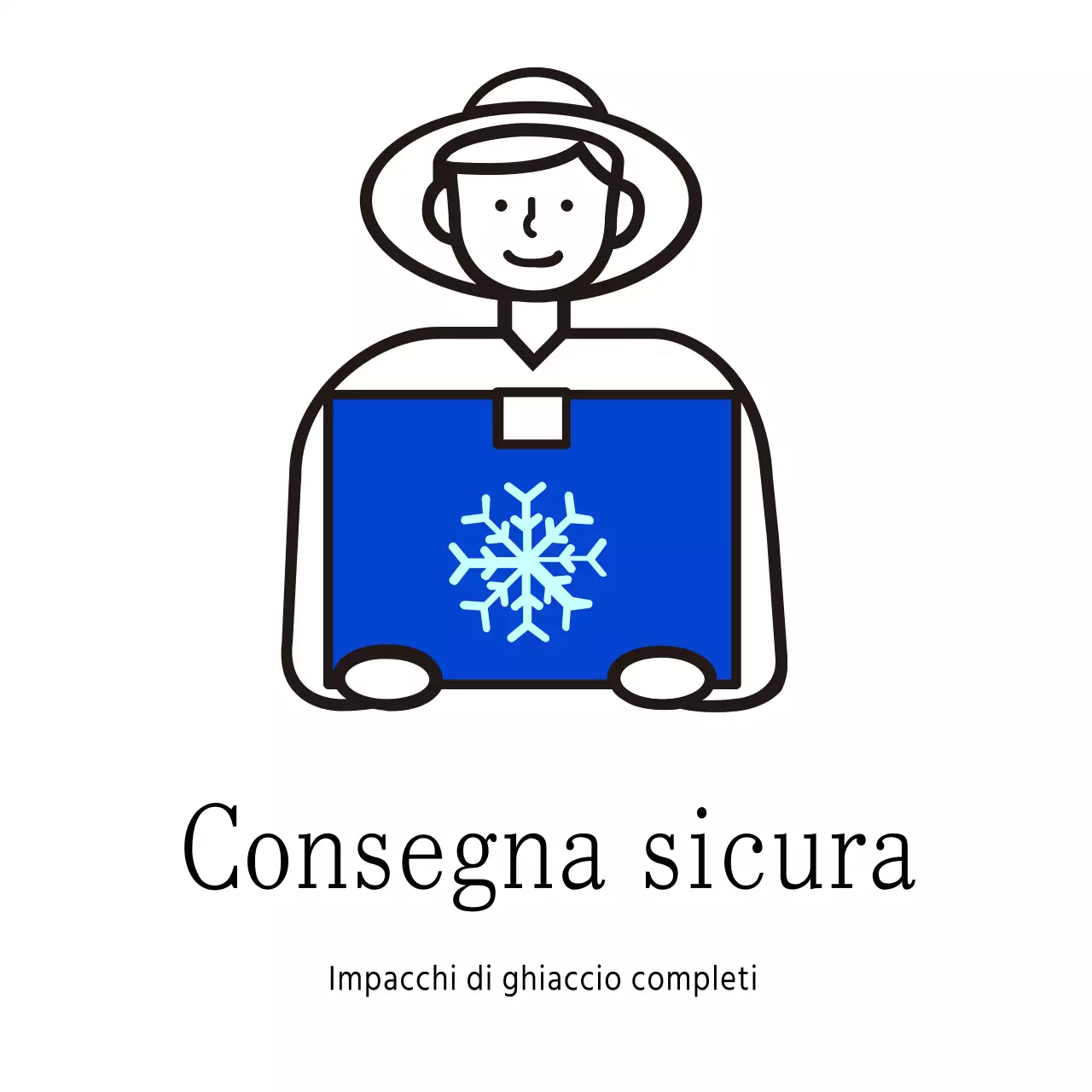 Consegna sicura dei frutti di mare