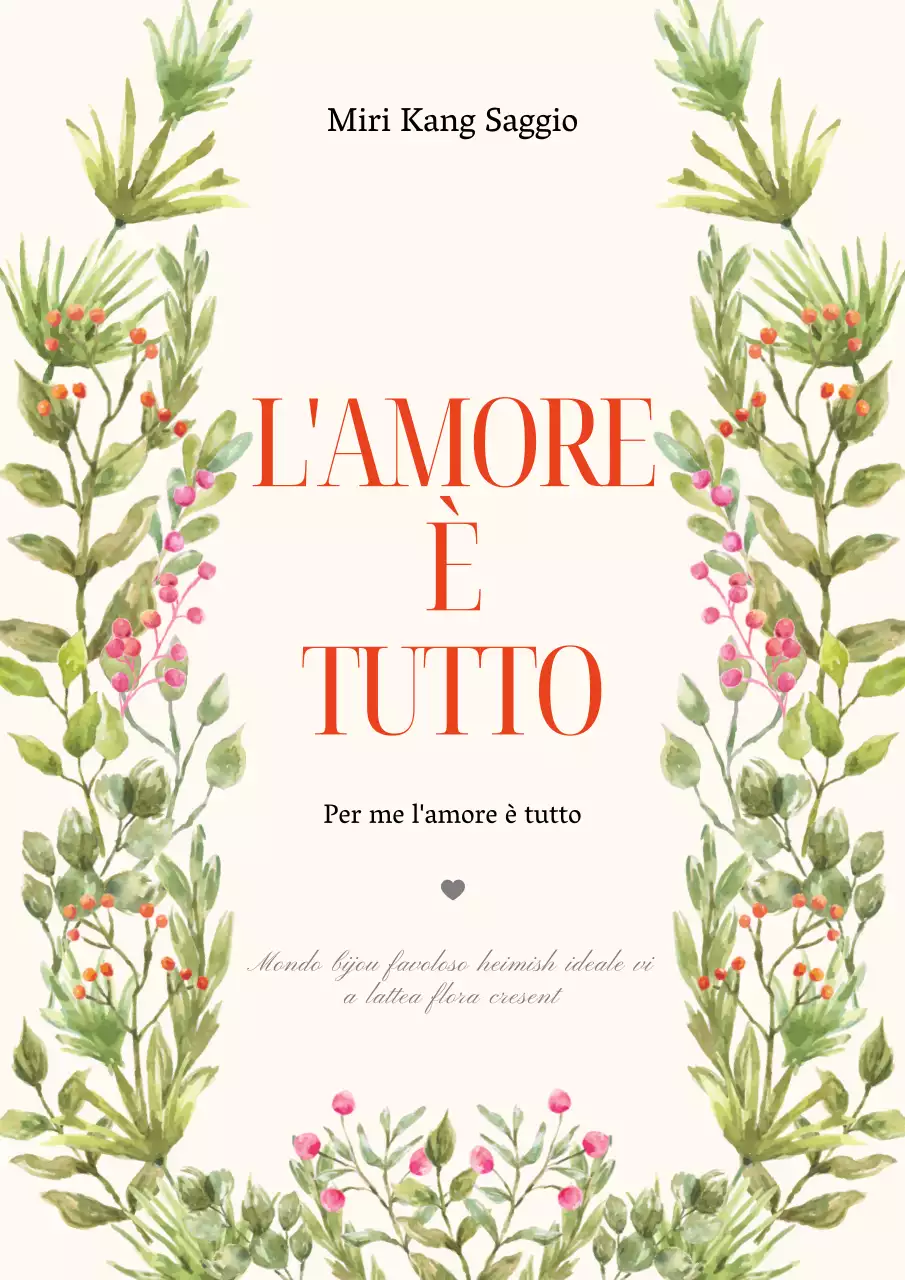 Foglia verde mosca Acquerello Saggio concettuale