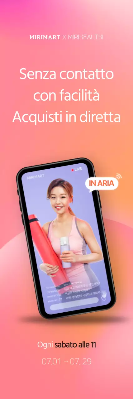 Concetto di live shopping online in rosso gradiente