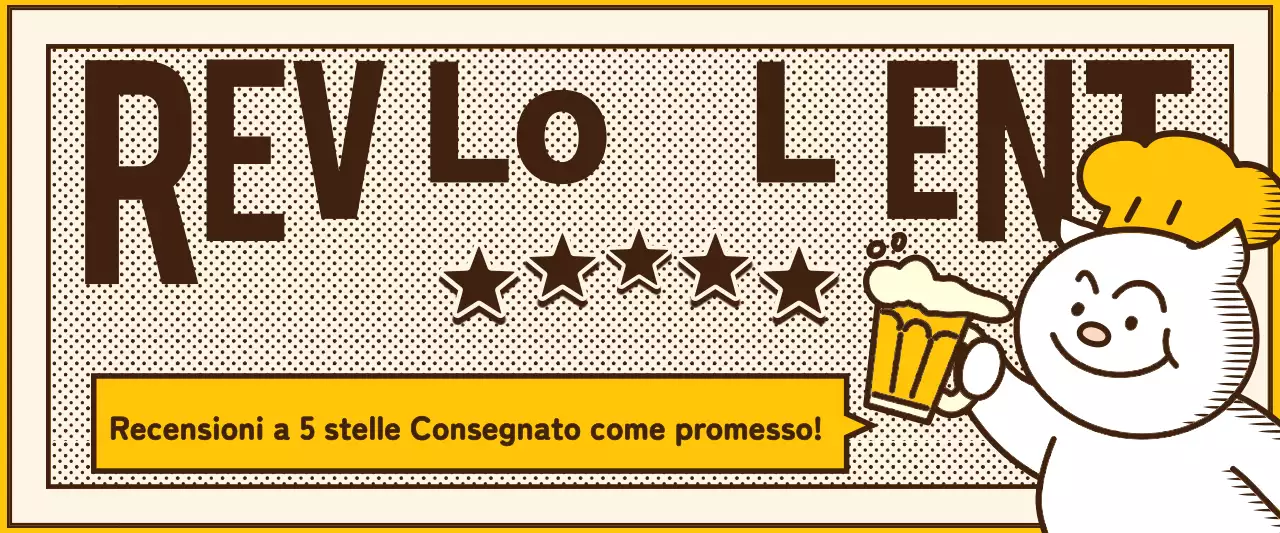 Rassegna di consegne di cibo giallo, beige e marrone