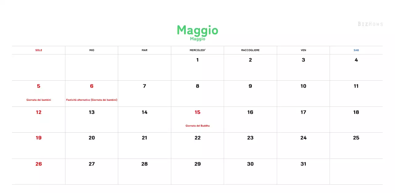 Un calendario di Capodanno caldo e illustrato