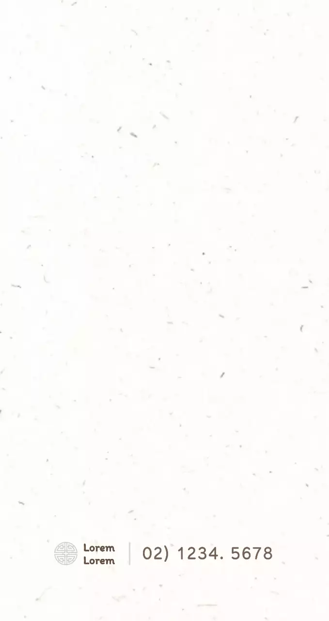 Promuovere e informare i menu dei ristoranti coreani in uno stile pulito e tradizionale di colore marrone e hanji.