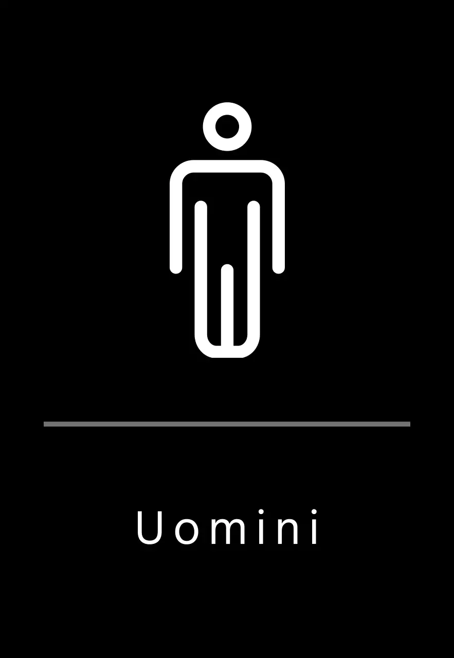 Segnaletica semplice nera