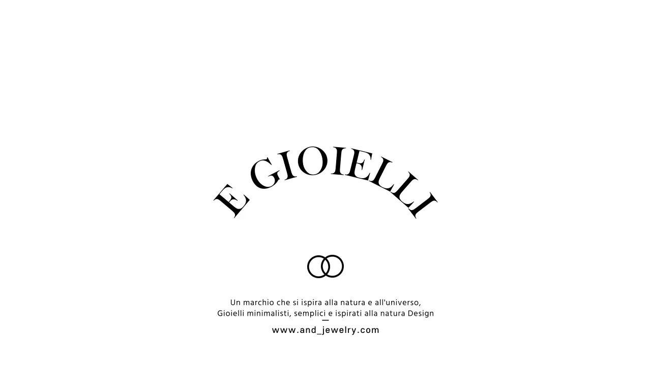 Per una gioielleria con l'icona di un anello dal design semplice e di classe in nero