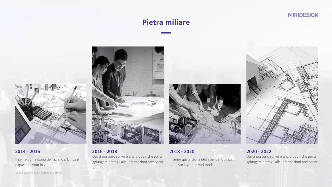 Modello di lettera di presentazione aziendale in tonalità viola