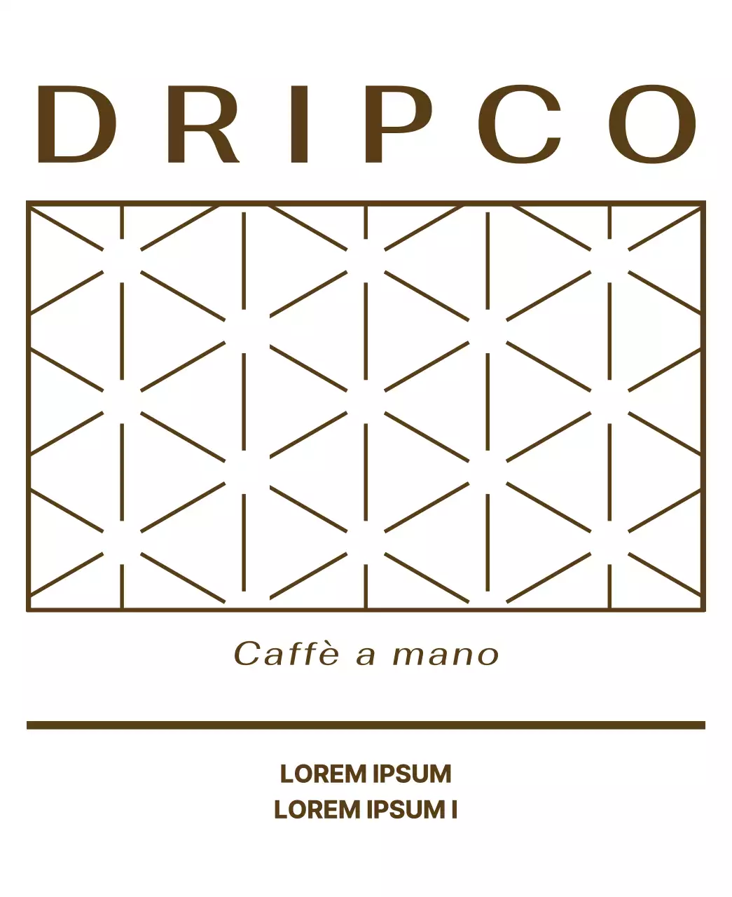 Design con motivo di linee dorate e nere