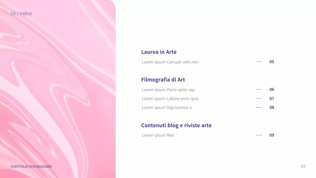 Un portfolio di temi rosa chiaro per aiutarvi nel campo del design