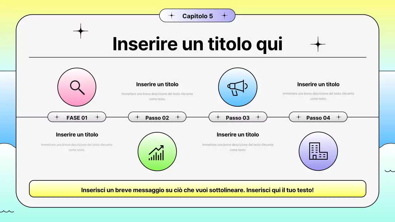 Promozione estiva con forme sfumate dai colori vivaci