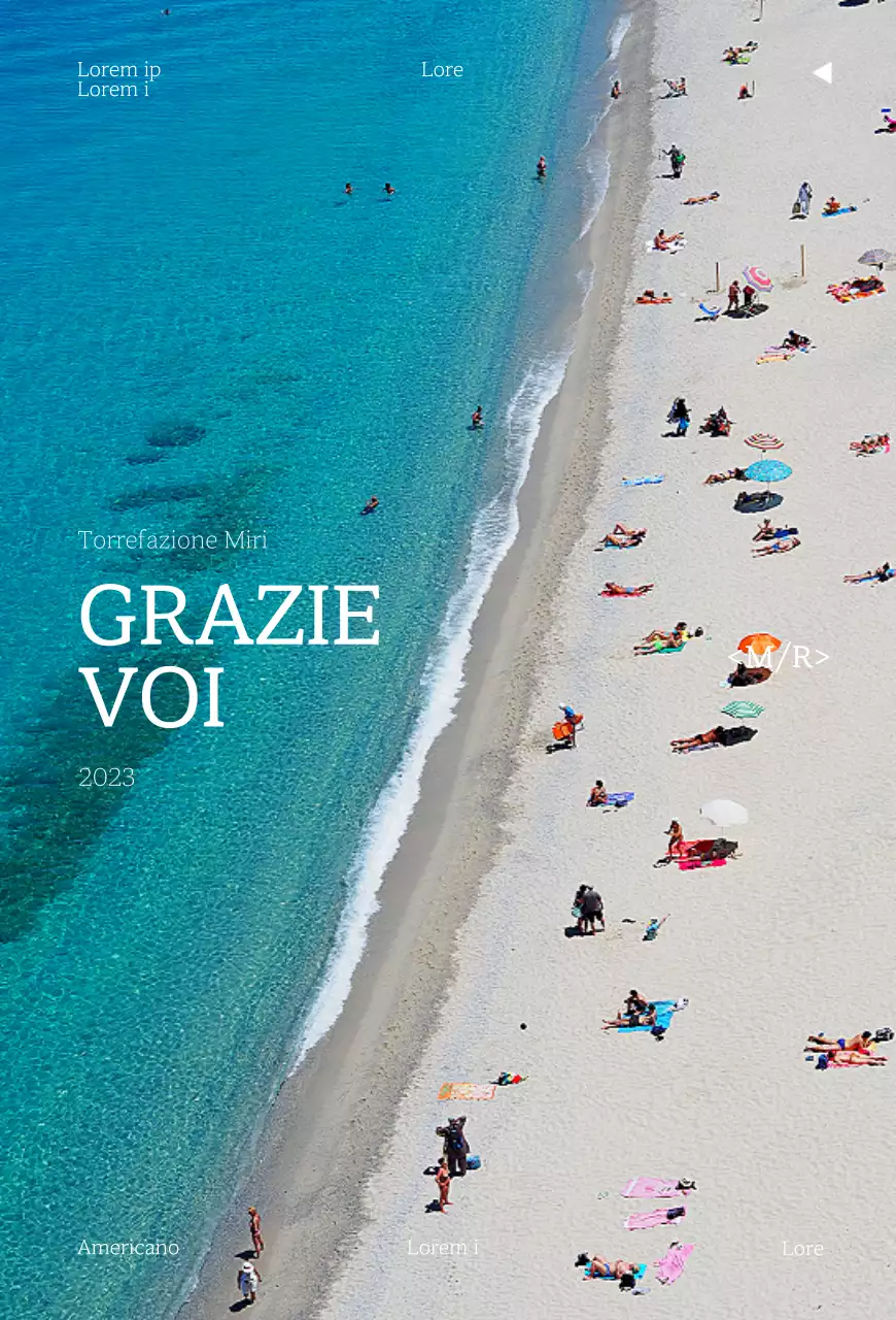 Promuovere un caffè fotografico sulla spiaggia di ispirazione vintage