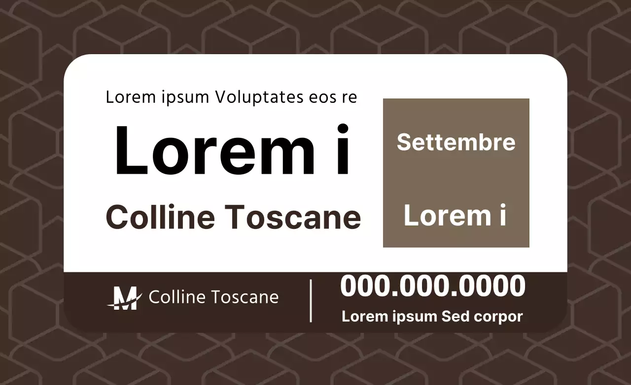 Promozione delle vendite di immobili con motivo colorato marrone