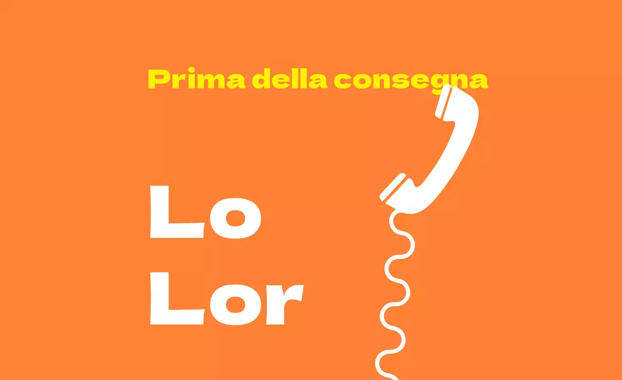 Contatto prima della consegna