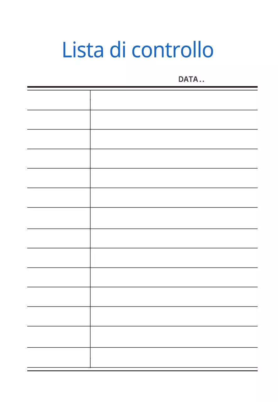 Lista di controllo