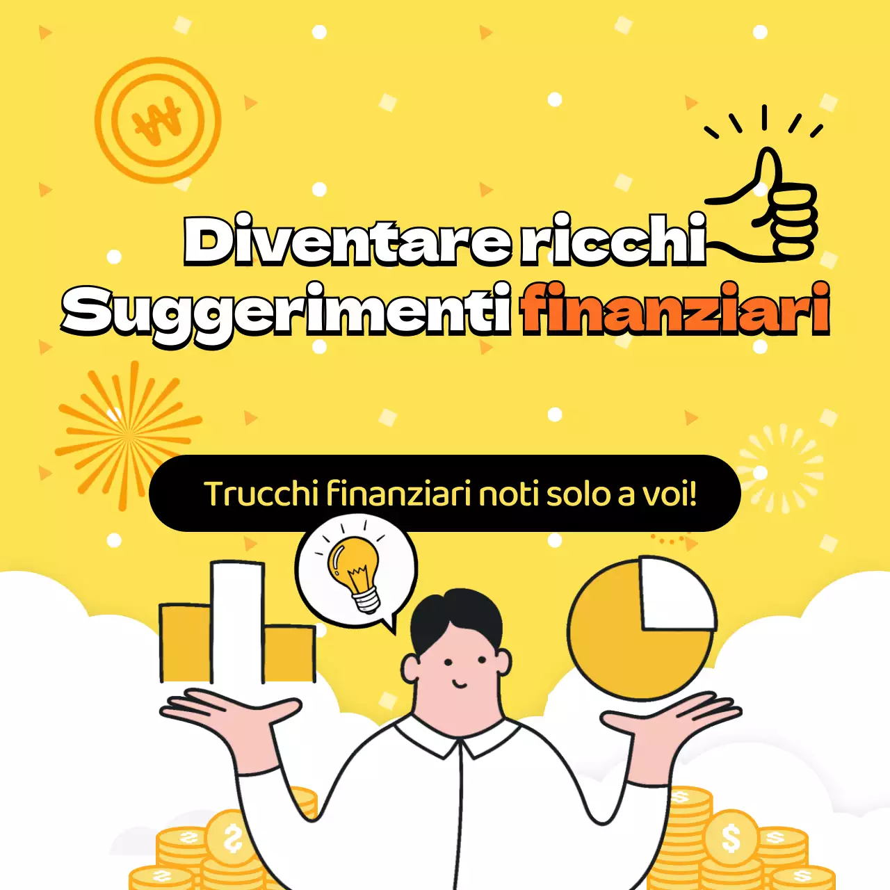 Consigli finanziari evidenziati in giallo