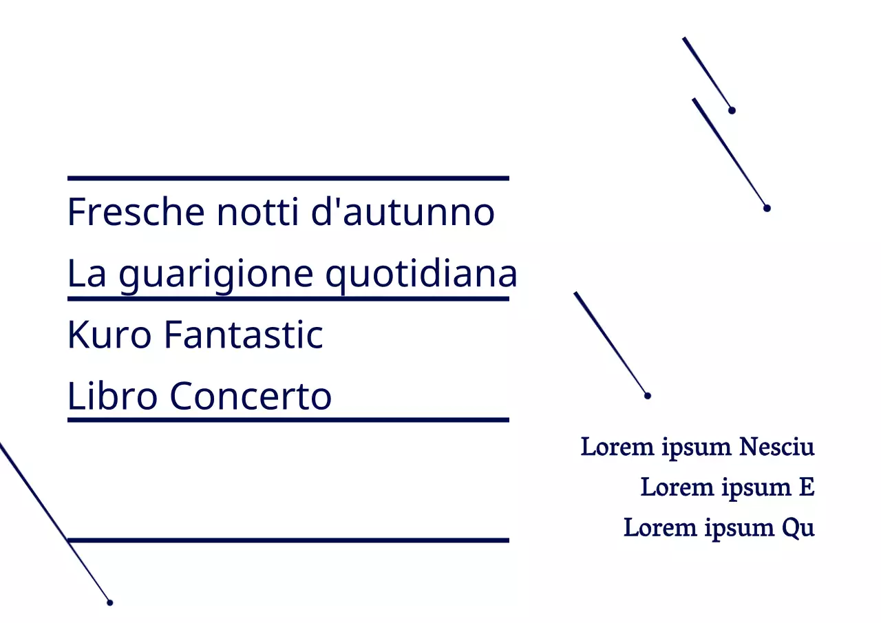 Blu navy semplice stella illustrazione stile libro Concerto annuncio informazioni
