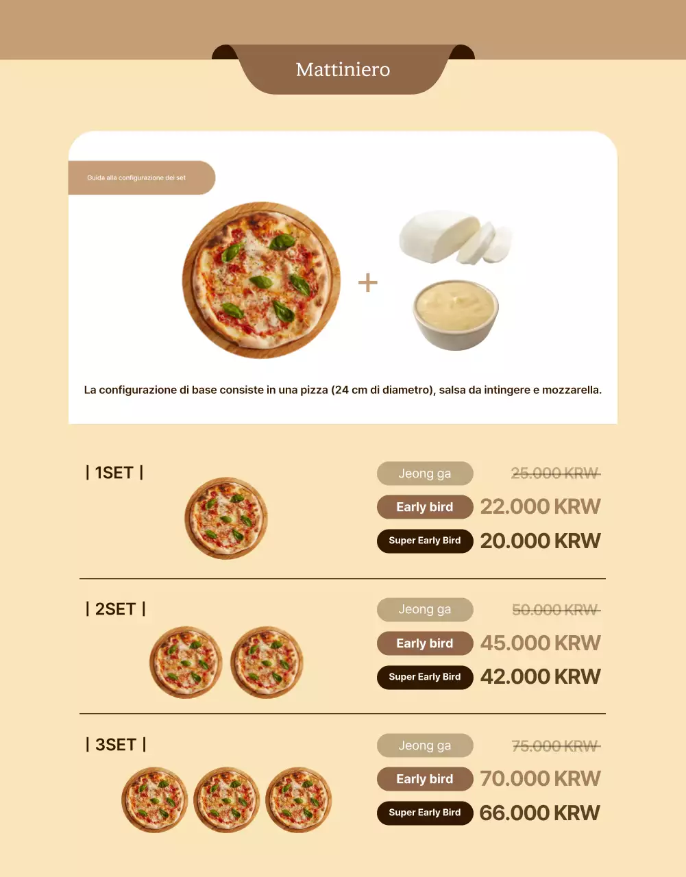 Guida al finanziamento della pizza di riso coreana con illustrazioni in avorio