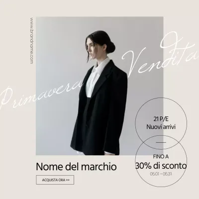 Centro commerciale popup beige-nero