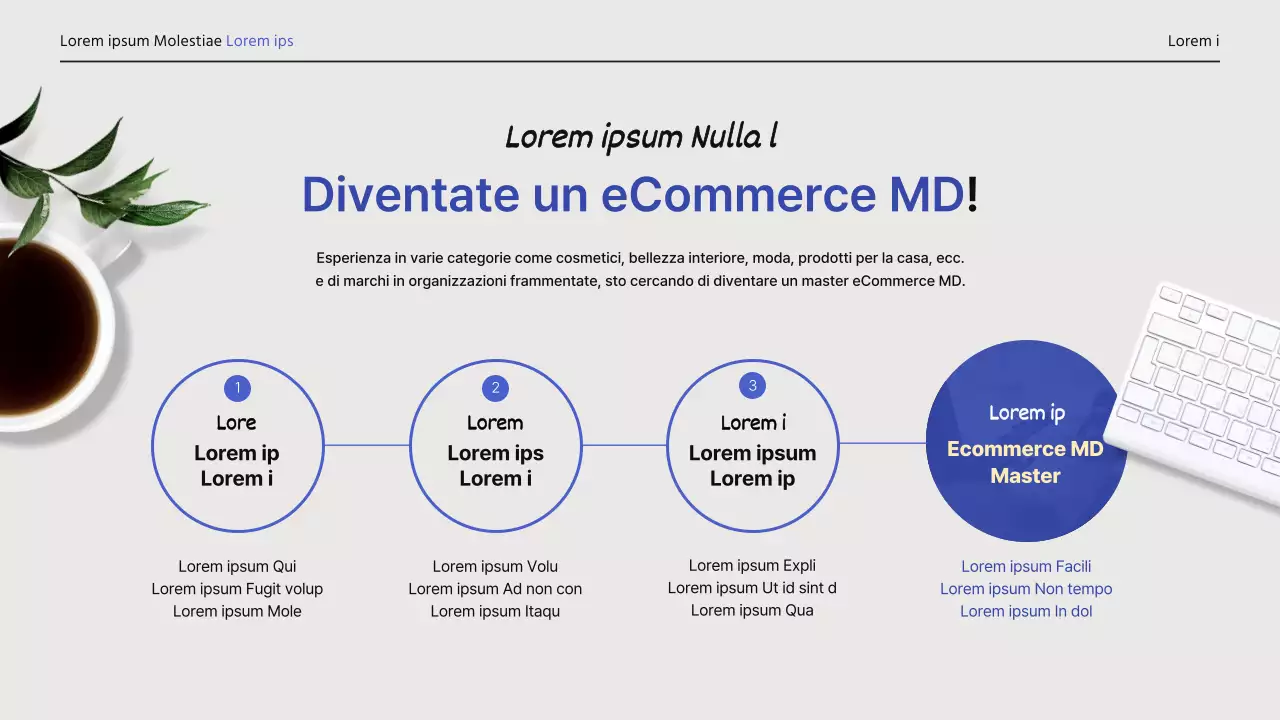 Curriculum portfolio semplice e professionale in azzurro e giallo chiaro