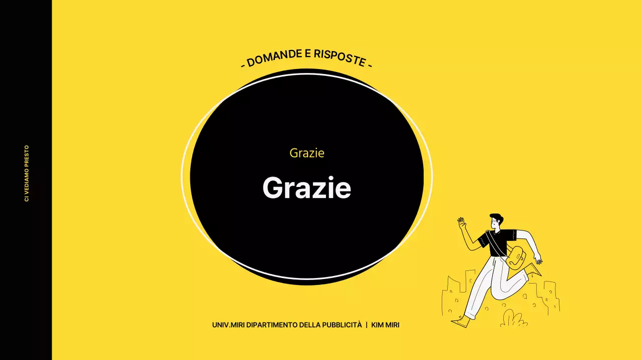 Piano di promozione marketing per una scarpa da ginnastica con un concetto di illustrazione a colori vivaci nei toni del giallo e del nero.