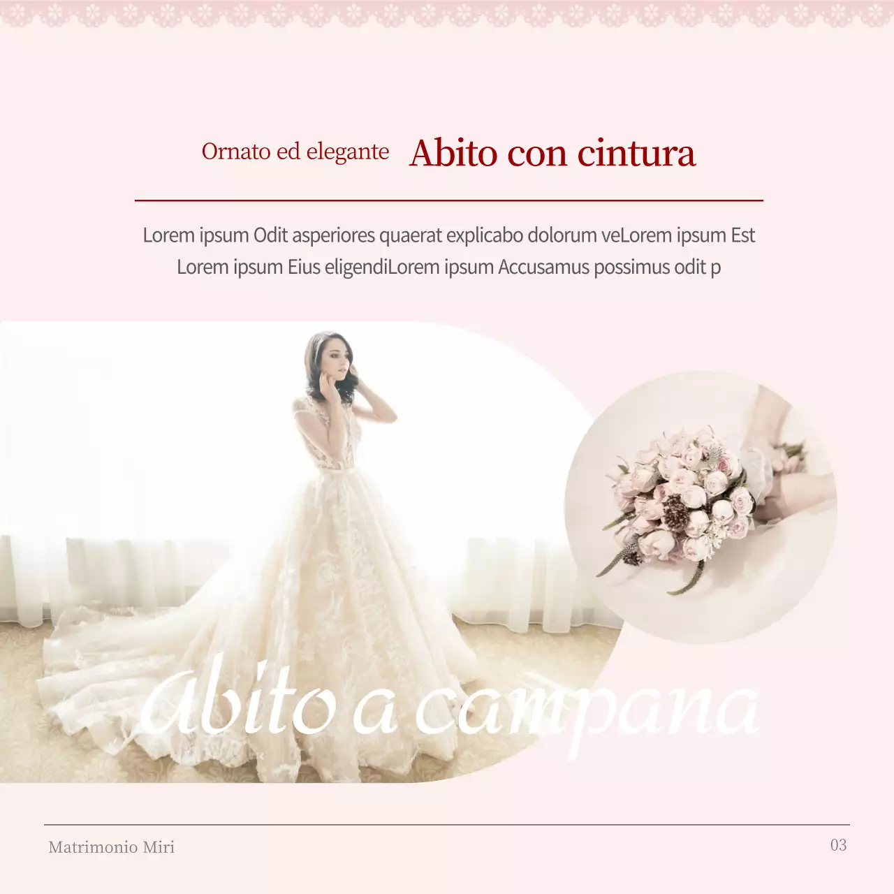 Modelli di abiti da sposa classici per tipologia di corpo in rosa spiegati