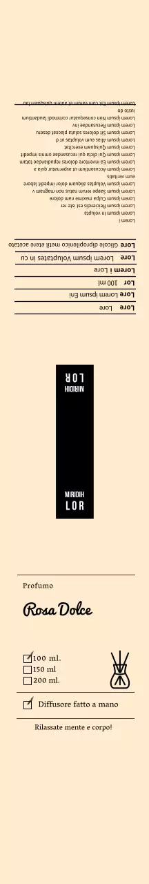 Set di diffusori semplici beige