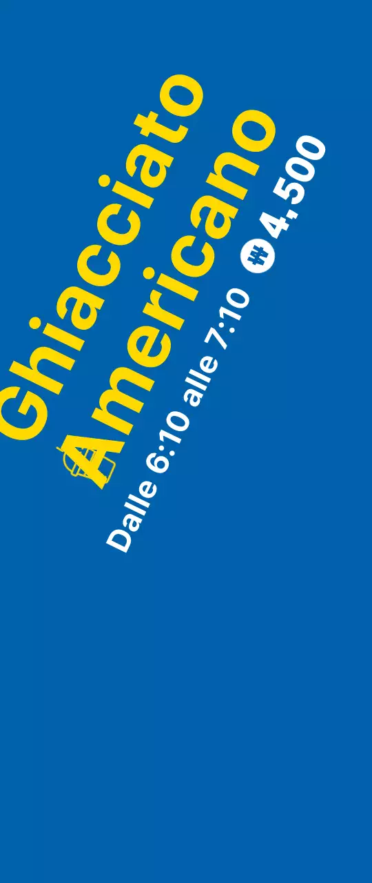 Promozione di vendita di un piccolo caffè su sfondo blu