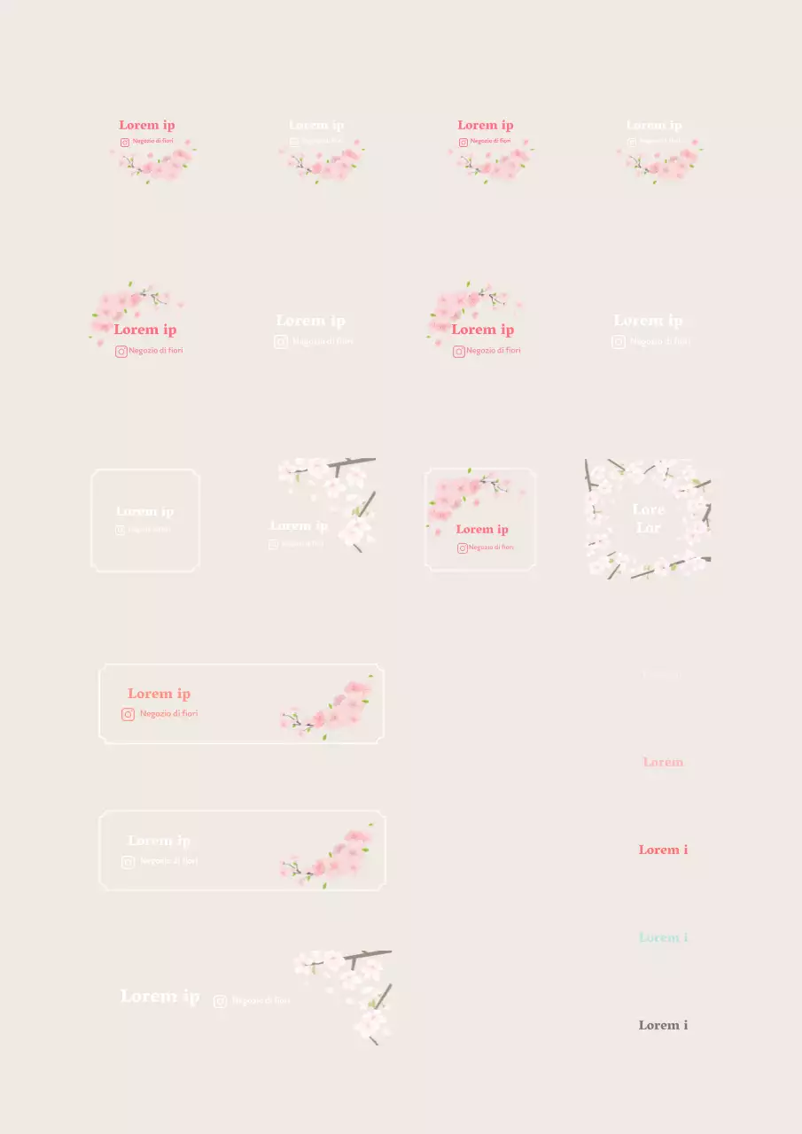 Illustrazione sentimentale di fiori primaverili in rosa