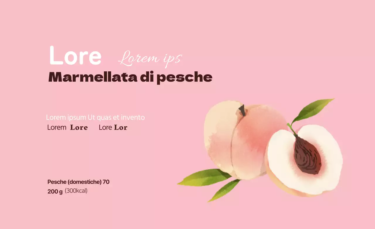 Marmellata di pesche biologica