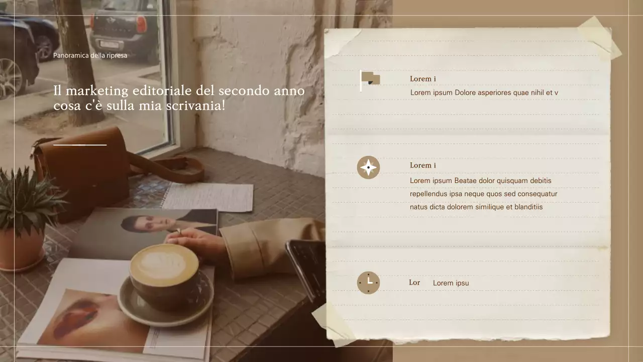 Album Scrapbooking Concept Film Proposal in Beige Brown