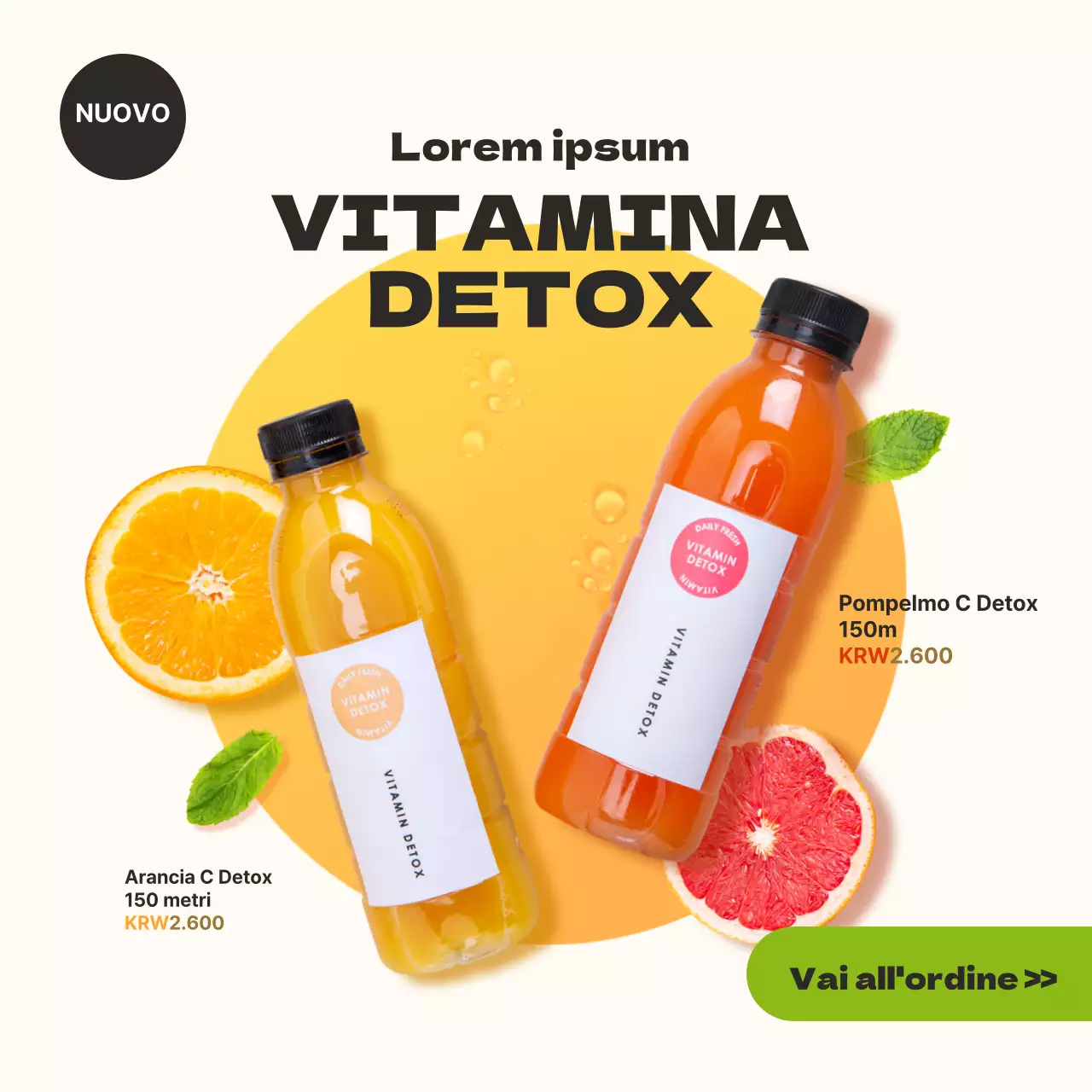 Bevande detox vitaminiche