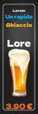 Birra alla spina con ghiaccio