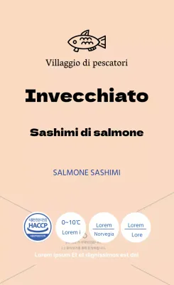 Sashimi di salmone stagionato