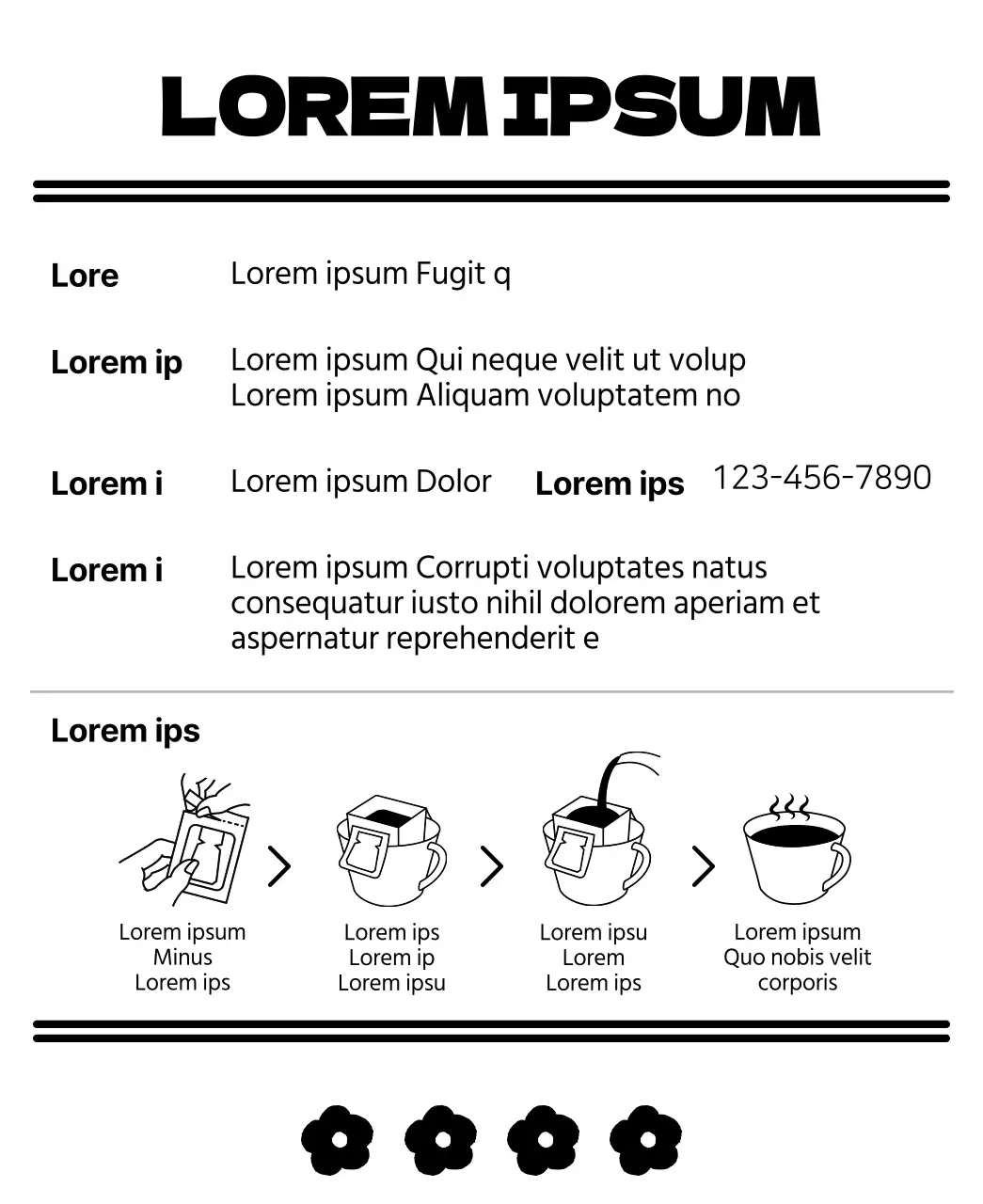 Bustine da tè con illustrazioni floreali