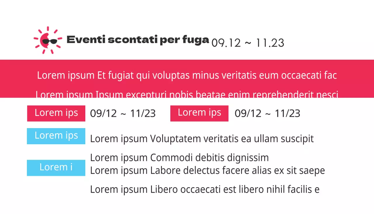 Eventi di fuga scontati