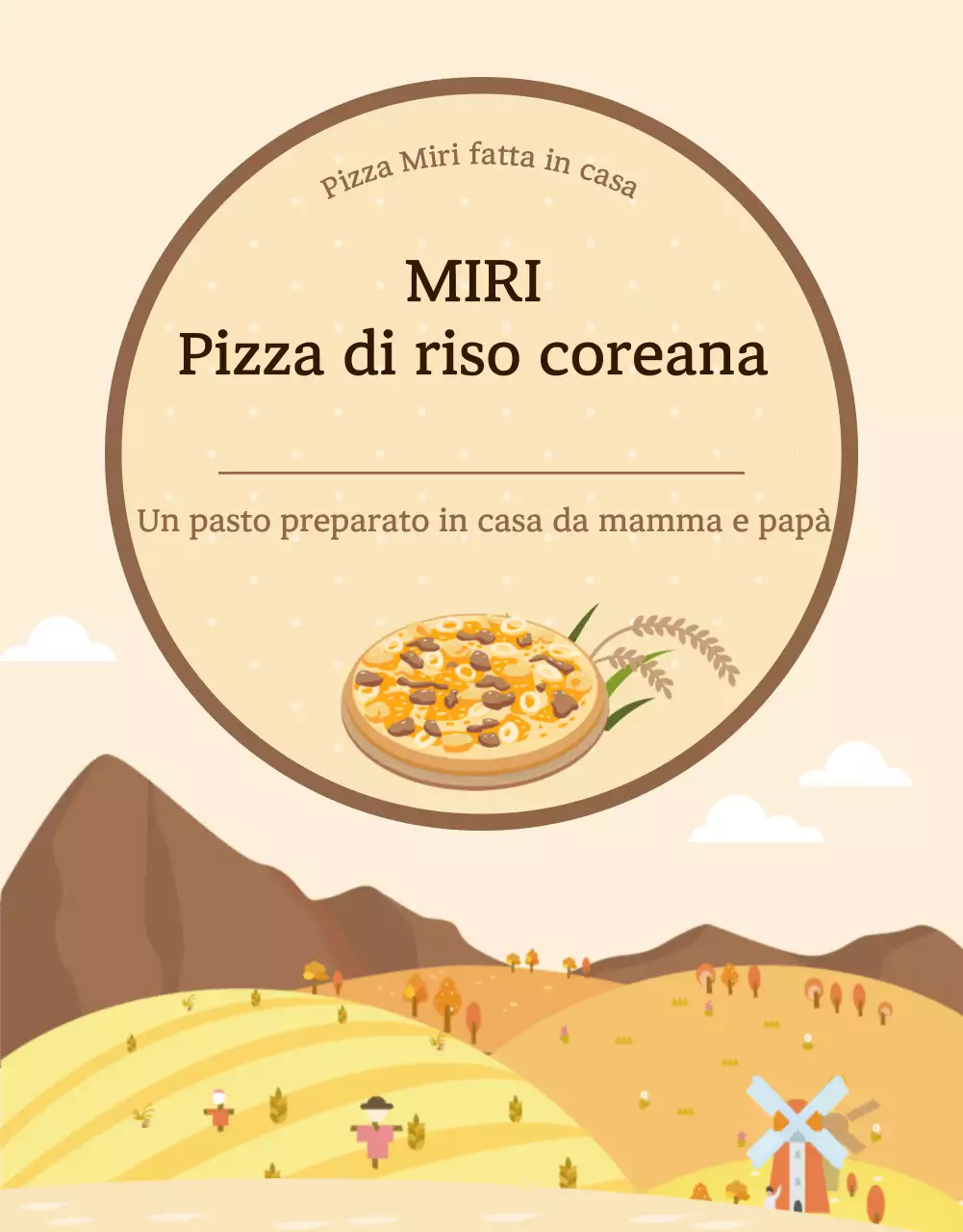 Guida al finanziamento della pizza di riso coreana con illustrazioni in avorio